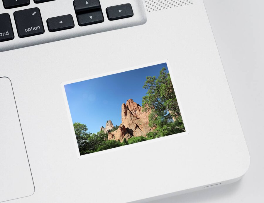 Garden Of The Gods Sticker featuring the photograph Garden Of The Gods View by Dan Sproul