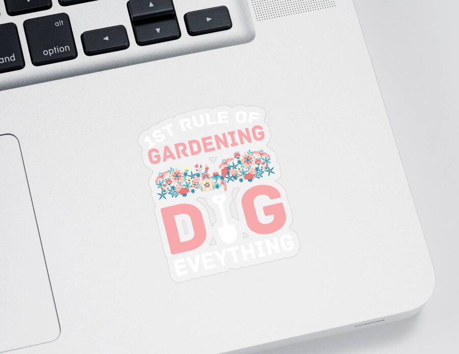 Gardening Sticker featuring the digital art Gardening Plants Garden Gardener by Mercoat UG Haftungsbeschraenkt