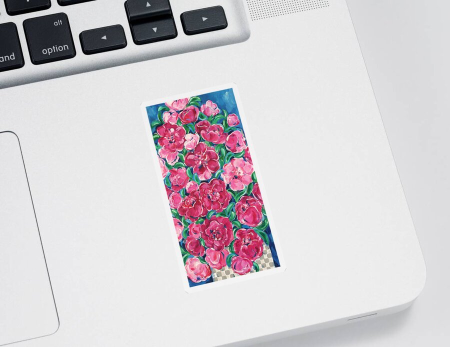 Floral Art Sticker featuring the painting Gathering by Beth Ann Scott