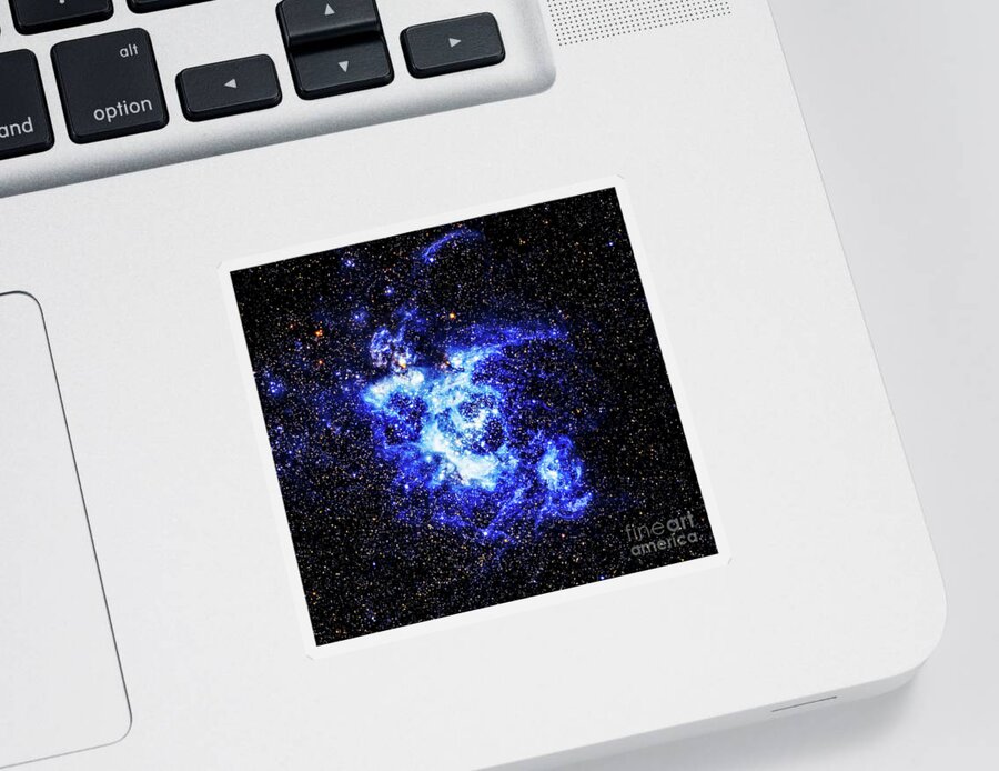 Ngc 604 Sticker featuring the photograph Giant Gas Cloud in Triangulum Galaxy by M G Whittingham