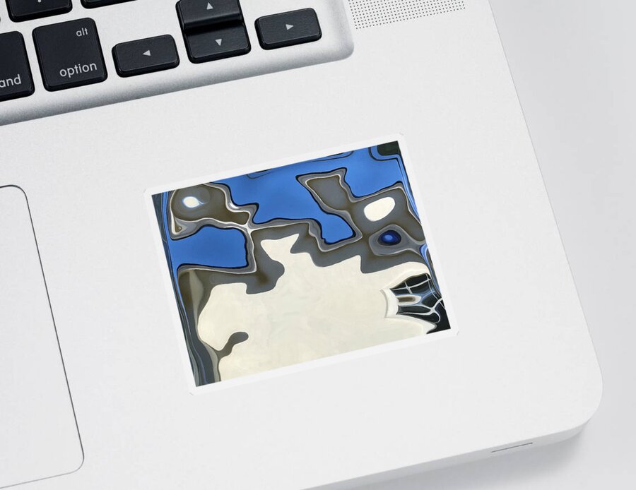 Abstract Sticker featuring the photograph Glass Block by Tom Johnson