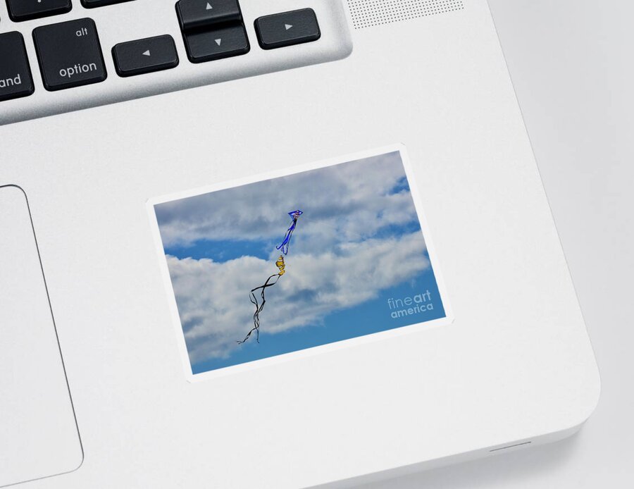 Clouds Sticker featuring the photograph Go Fly a Kite by Craig Wood