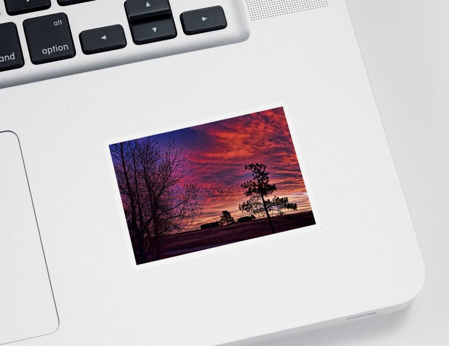 Sky Sticker featuring the photograph Good Morning Jack and Diane by Alana Thrower