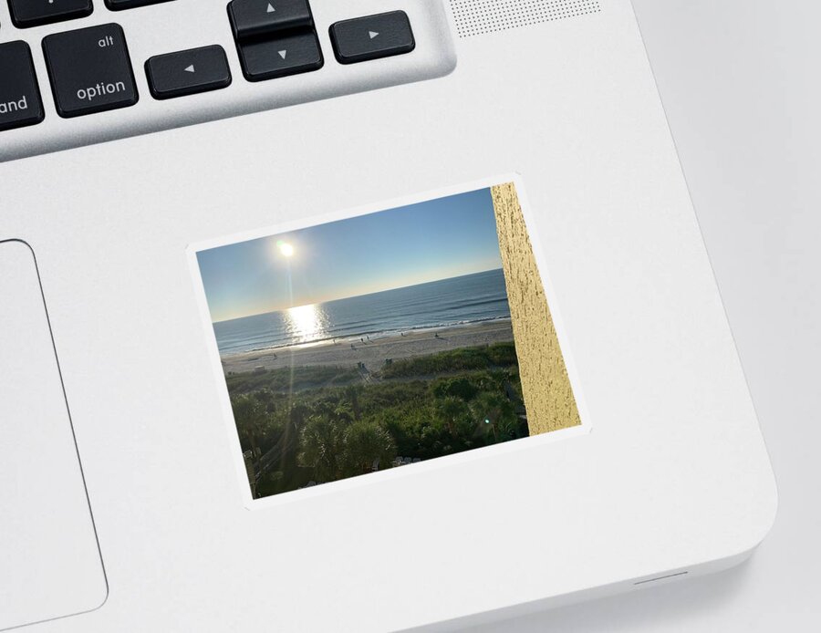 Photography Sticker featuring the photograph Good Morning Myrtle Beach by Lisa White