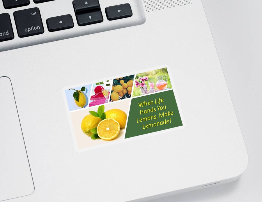 Lemons Sticker featuring the photograph Got Lemons Make Lemonade by Nancy Ayanna Wyatt