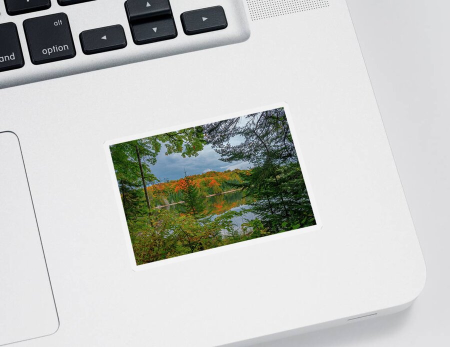 Fall Sticker featuring the photograph Grand Sable Lake 2 by Gary McCormick