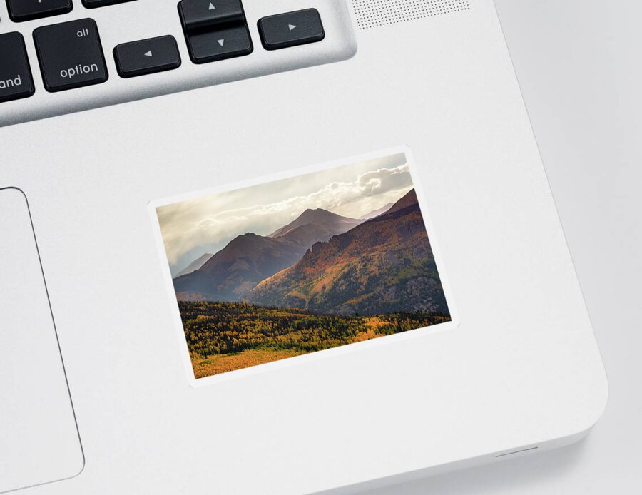 Colorado Sticker featuring the photograph Grassy Mountain and Red - San Juan Mountains by Aaron Spong