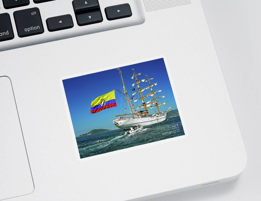 Harbour Sticker featuring the photograph Guayas by Paolo Signorini