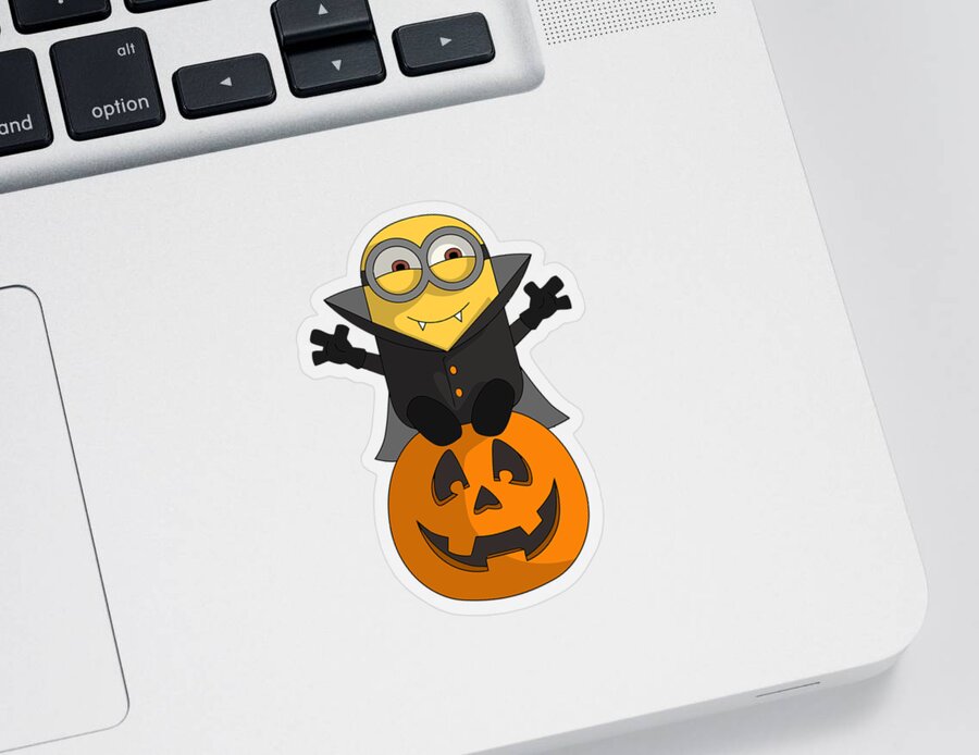 Halloween The Minion Sticker by Kalim Prayoga - Pixels