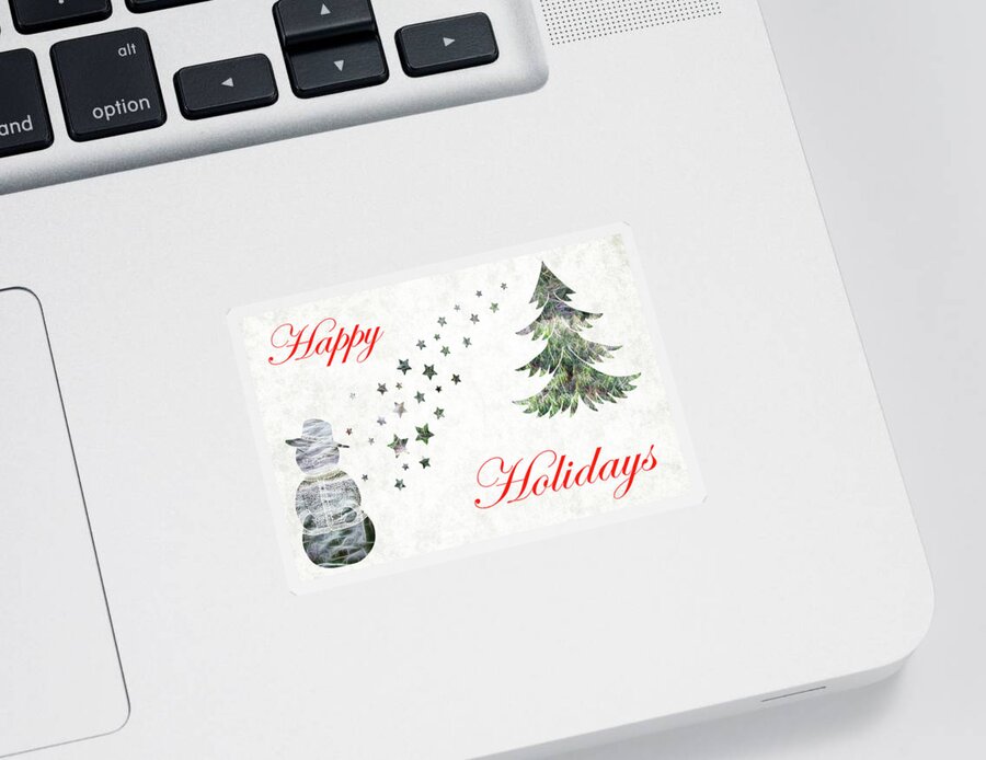 Christmas Sticker featuring the photograph Happy Holidays by Crystal Wightman