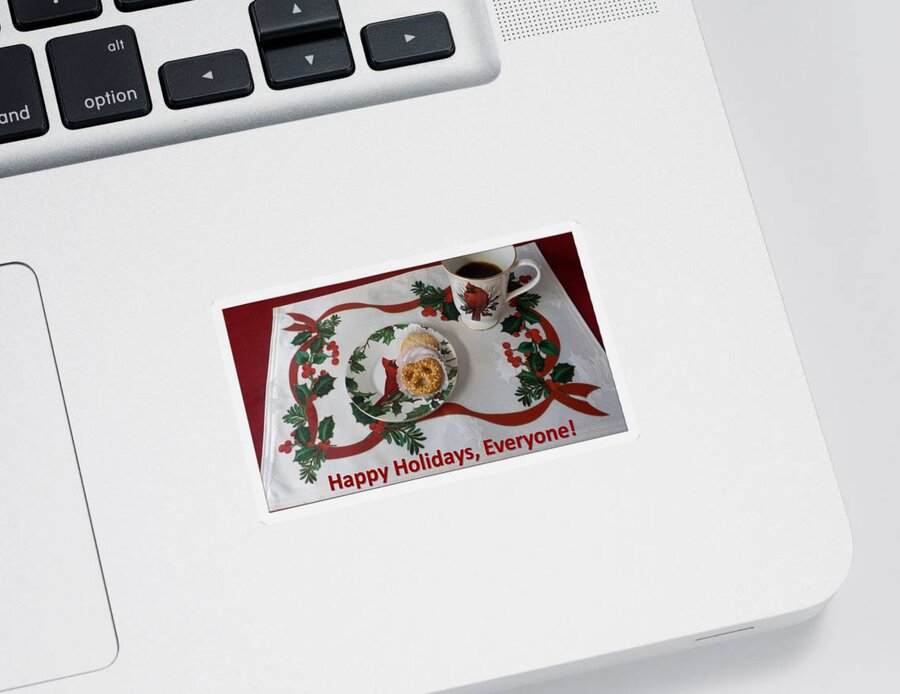 Holidays Sticker featuring the photograph Happy Holidays by Nancy Ayanna Wyatt