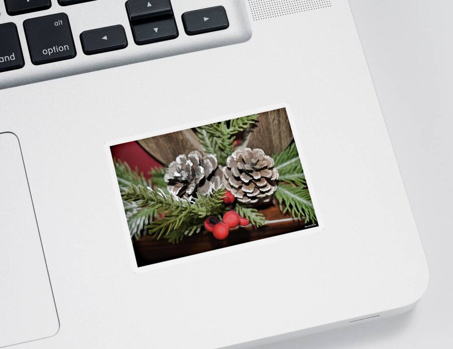 Happy Merry Sticker featuring the photograph Happy Merry by Roberta Byram