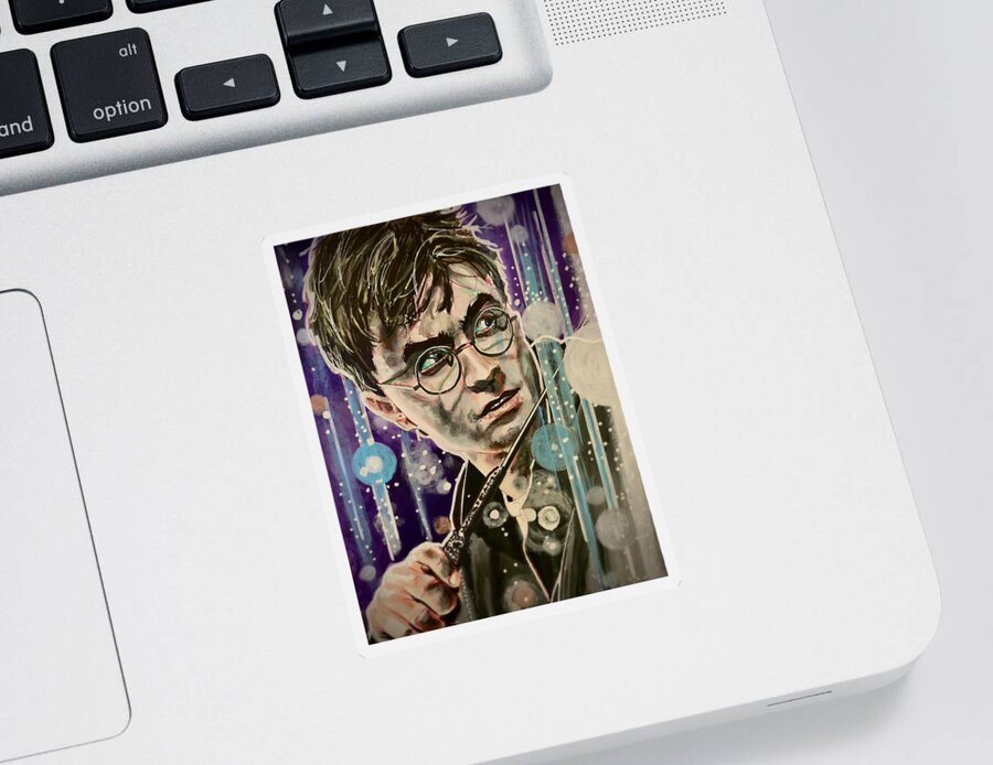 Harry Potter Sticker featuring the painting Harry Potter by Joel Tesch