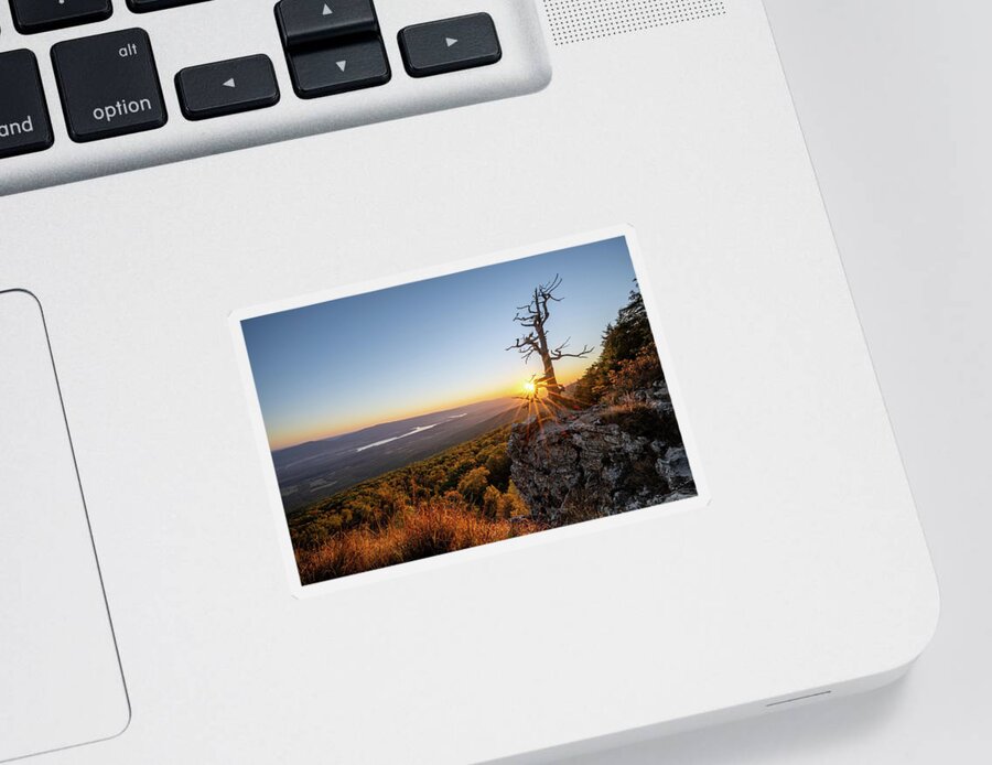 Hello Sunset Sticker featuring the photograph Hello Sunset by George Buxbaum