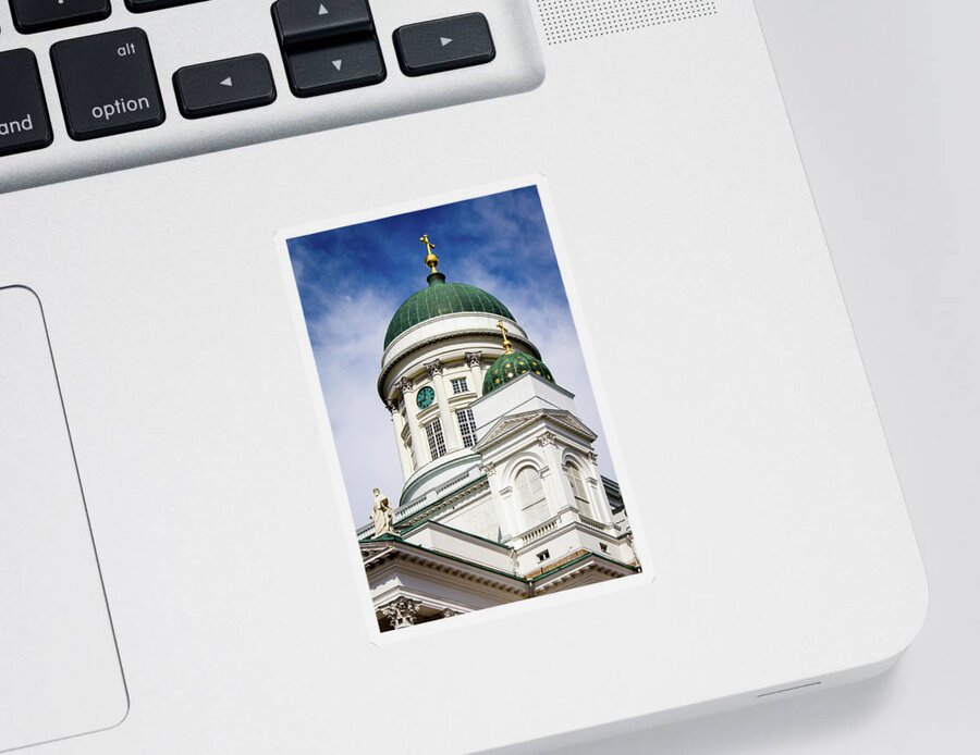 Church Sticker featuring the photograph Helsinki Cathedral by Craig A Walker