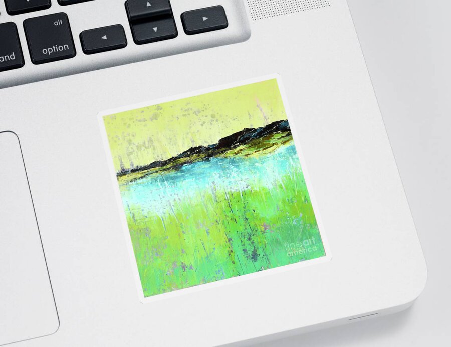 Oil Painting Sticker featuring the painting Hidden Lakes by PJ Kirk