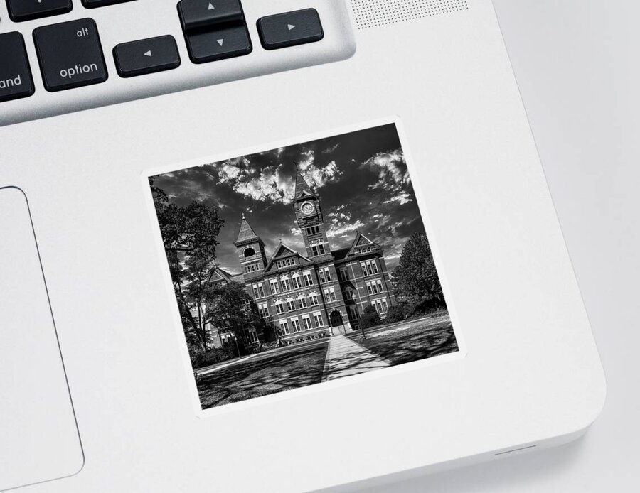Auburn University Sticker featuring the photograph Historic Samford Hall - Auburn University by Mountain Dreams