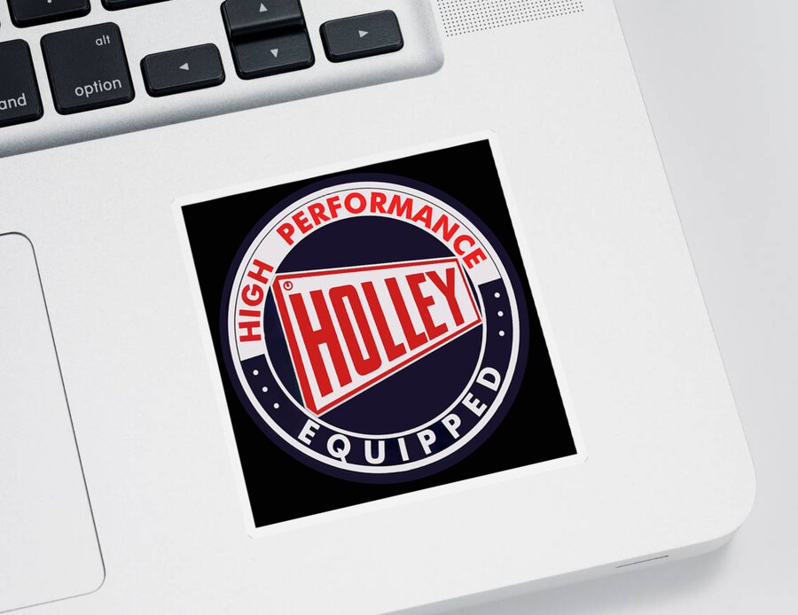 Holley Sticker featuring the photograph Holley Sign by Flees Photos