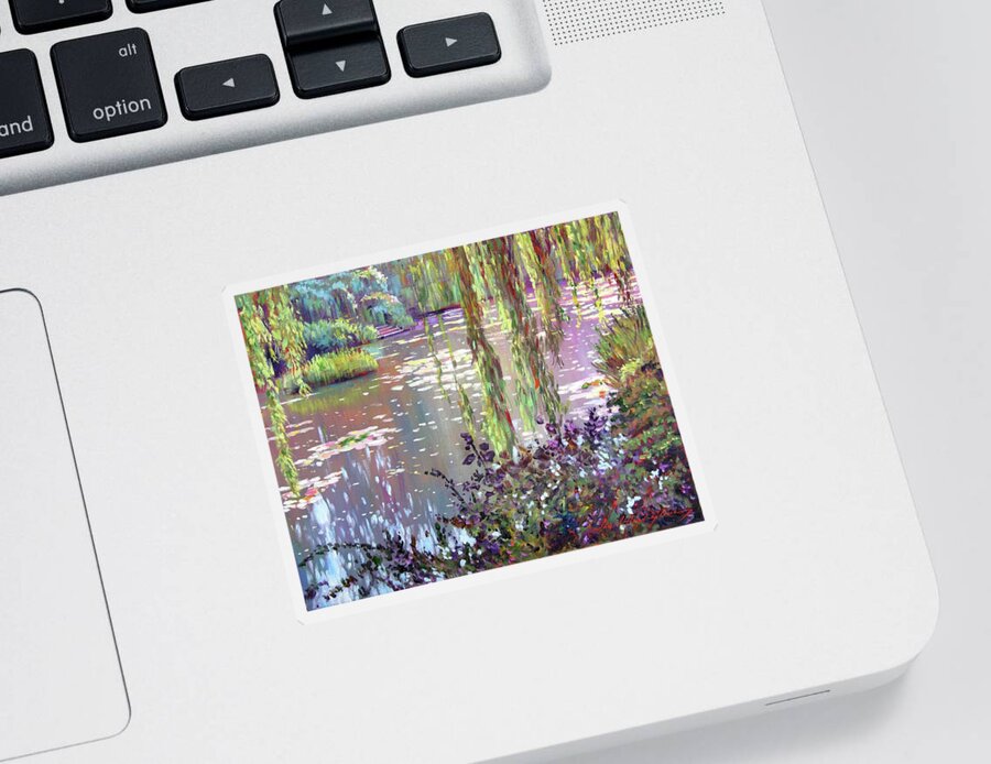 Impressionism Sticker featuring the painting Homage to Monet by David Lloyd Glover