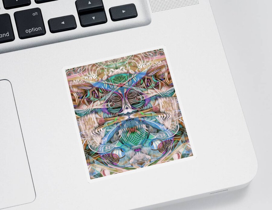 Pastel Sticker featuring the digital art Hope by Jeff Malderez
