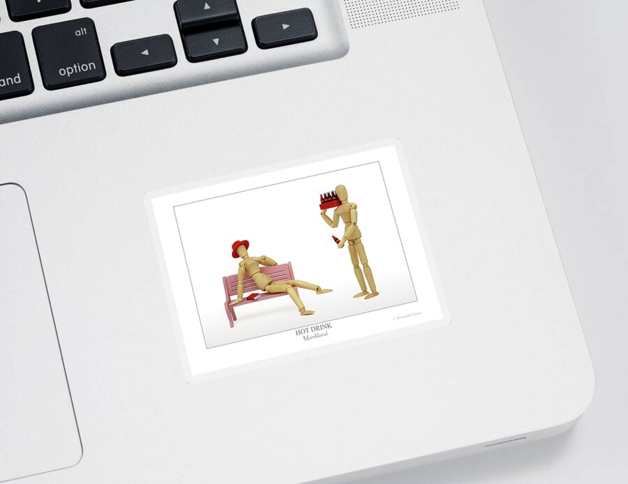 Alessandro Pezzo Sticker featuring the photograph Hot Drink by Alessandro Pezzo