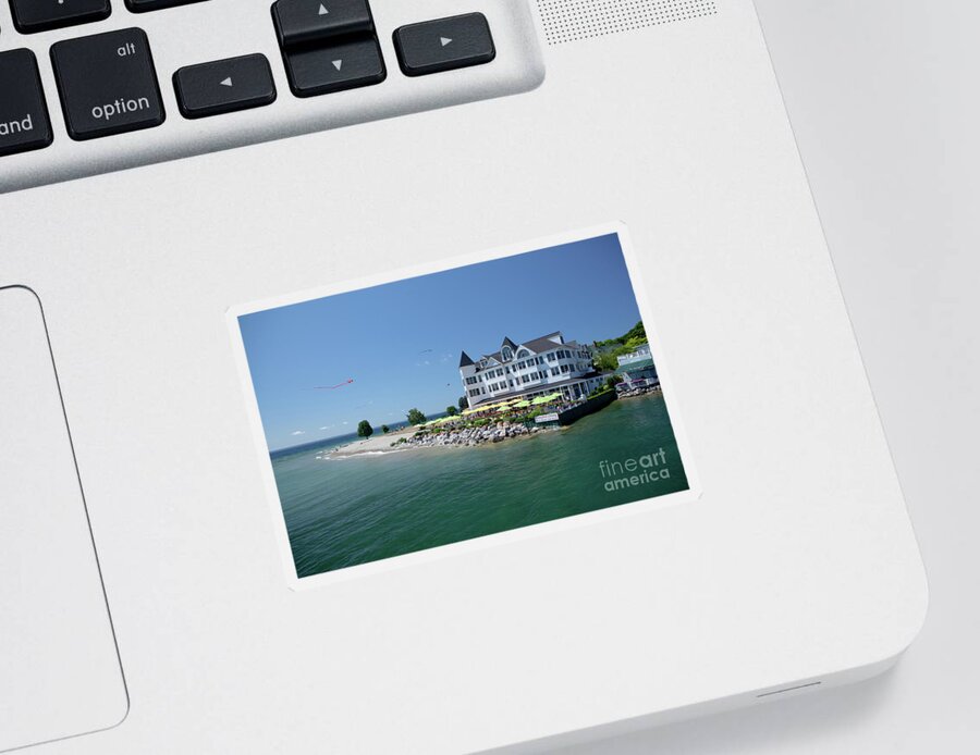 Mackinac Island Sticker featuring the photograph Hotel Iroquois, Mackinac Island by Rich S