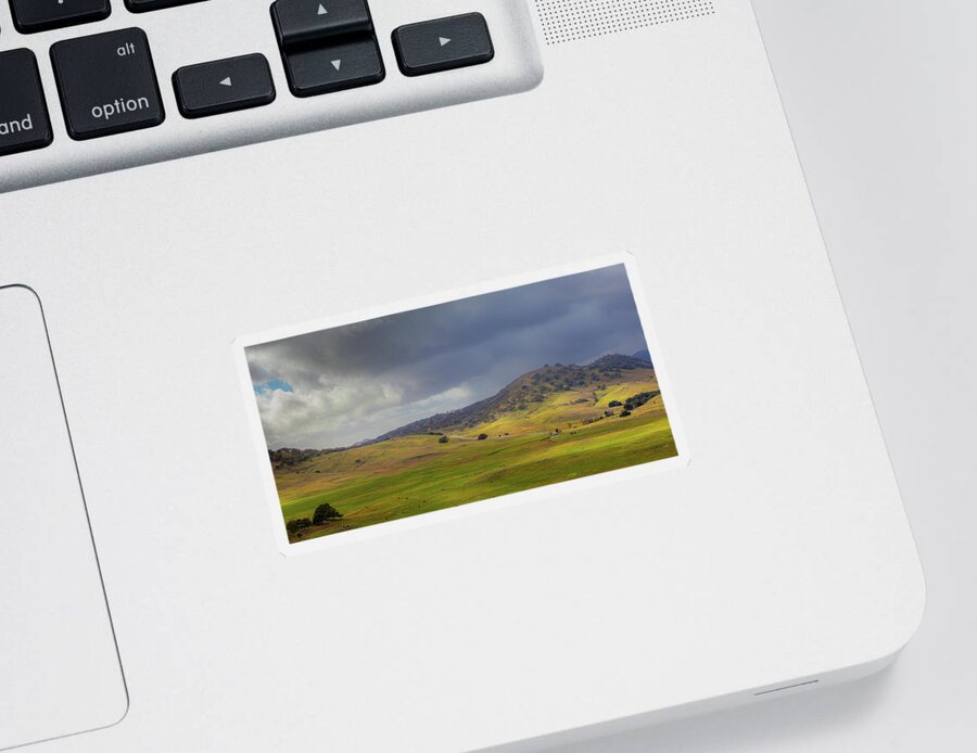 Rolling Hills Sticker featuring the photograph Idylic Santa Ysabel by Peter Tellone