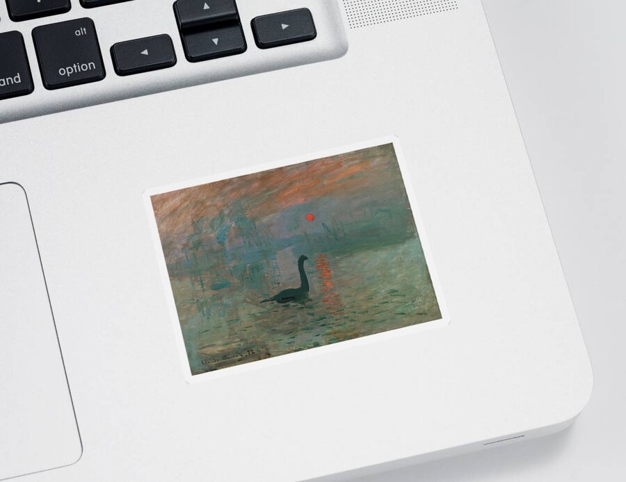 Scifi Sticker featuring the digital art Impression by Andrea Gatti
