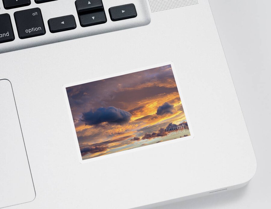 Clouds Sticker featuring the photograph In the sea of clouds 1 by Adriana Mueller