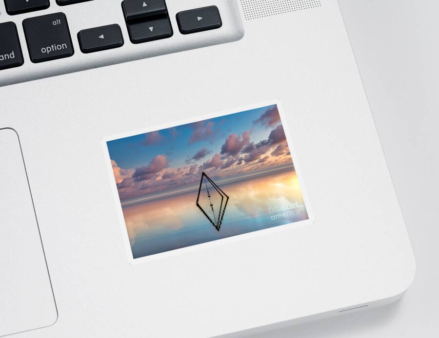Swing Sticker featuring the photograph Infinity Swings - Bombay Beach, California, USA by Sam Antonio