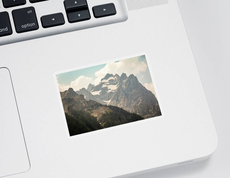 Mountains Sticker featuring the photograph Inspirational Mountain Range by Katie Dobies
