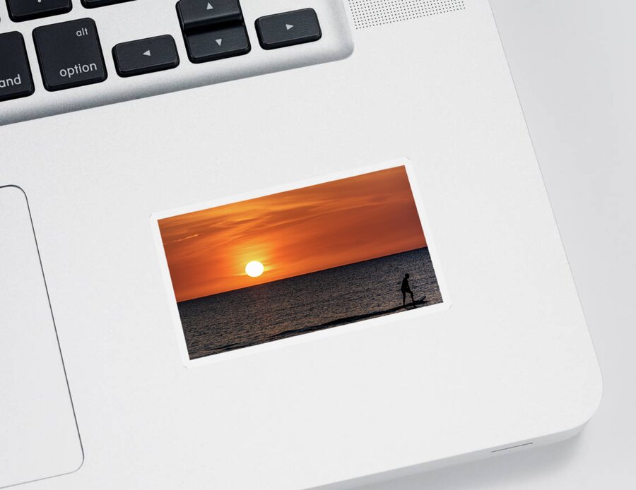 Sunset Sticker featuring the photograph It's A Good Life by Pamela McDaniel