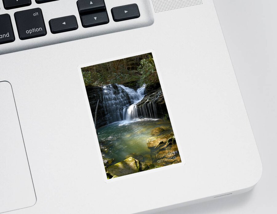 Jack Rock Falls Sticker featuring the photograph Jack Rock Falls 8 by Phil Perkins