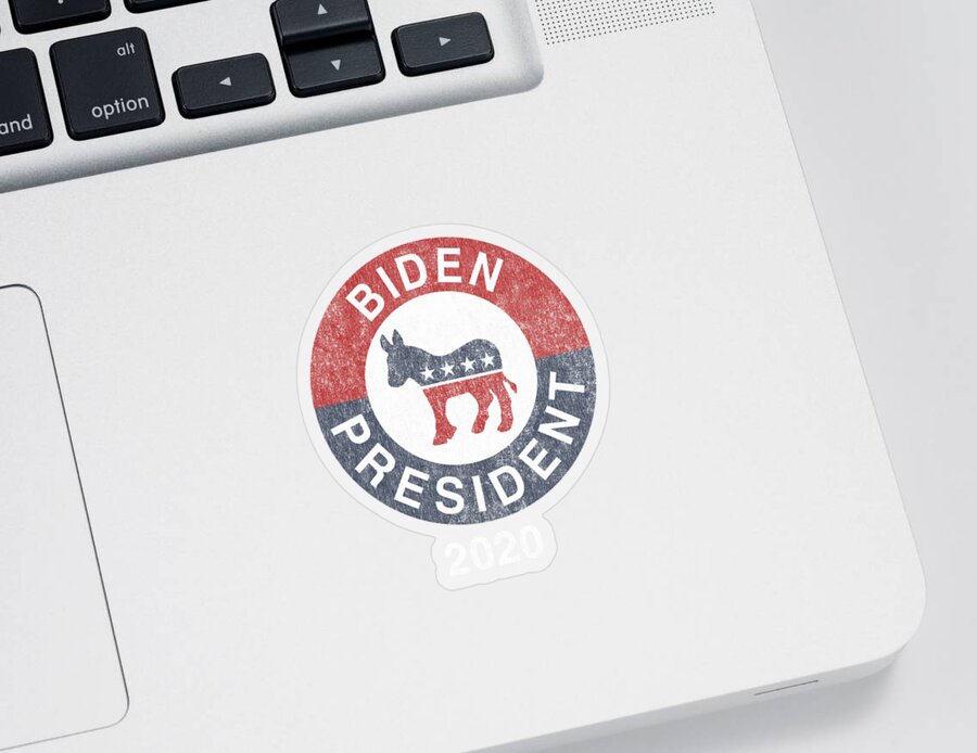 Cool Sticker featuring the digital art Joe Biden 2020 For President by Flippin Sweet Gear