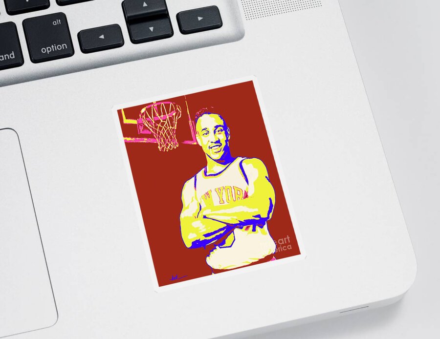 Starks Sticker featuring the painting John Starks by Jack Bunds