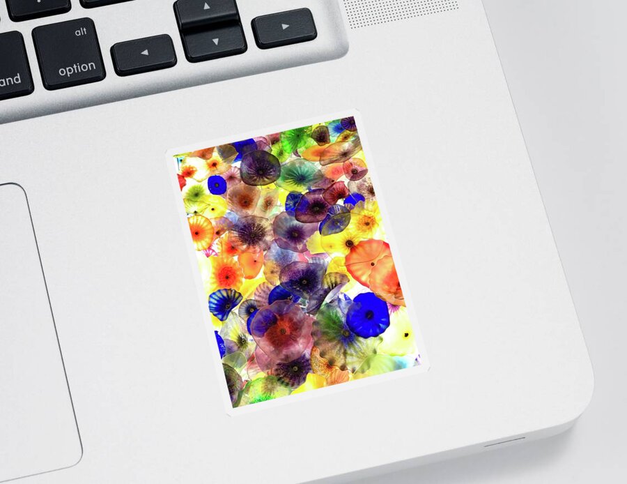 Flowers Sticker featuring the photograph Blue by Kerry Obrist