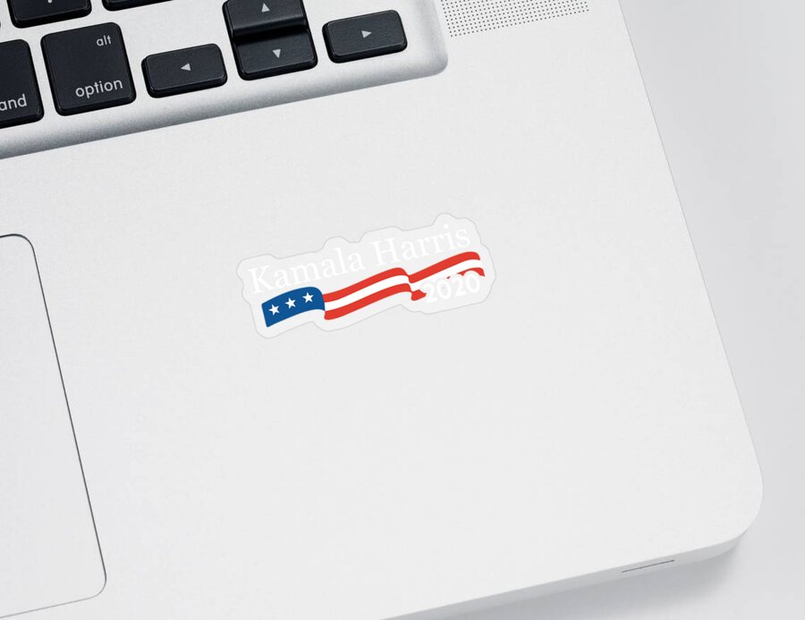 Cool Sticker featuring the digital art Kamala Harris 2020 For President by Flippin Sweet Gear
