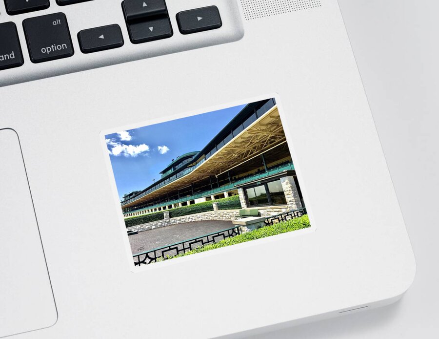 Keeneland Sticker featuring the photograph Keeneland Winners Circle by CAC Graphics