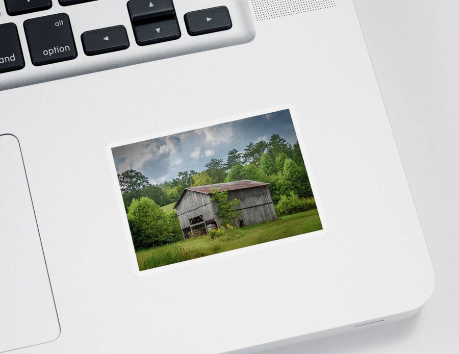 Barns Sticker featuring the photograph Kentucky Barn 9017 by Guy Whiteley