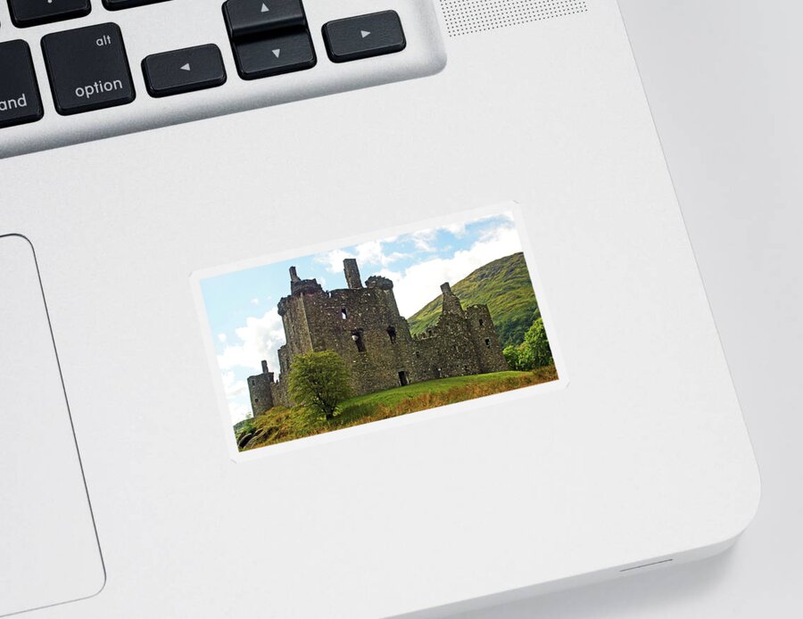 Scotland; Loch Awe Sticker featuring the photograph Kilchurn Castle. by Lachlan Main