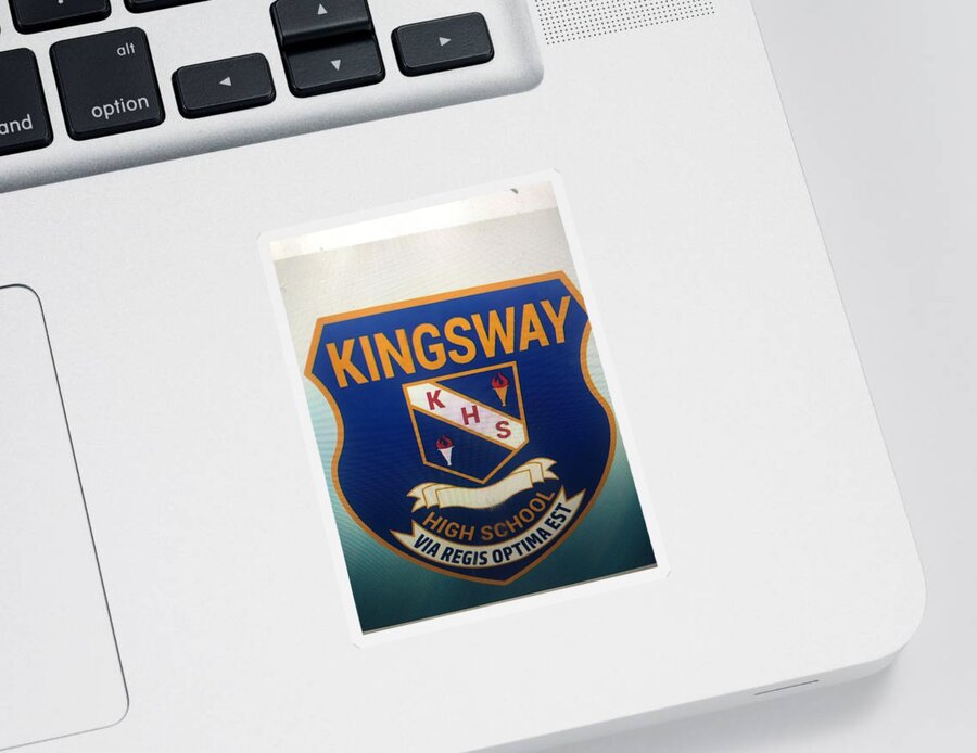  Sticker featuring the photograph Kingsway High School by Trevor A Smith