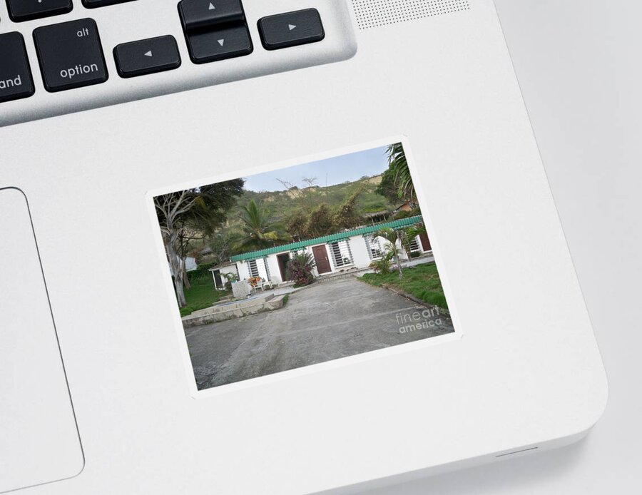 House Sticker featuring the photograph La Entrada, Ecuador by Nancy Graham