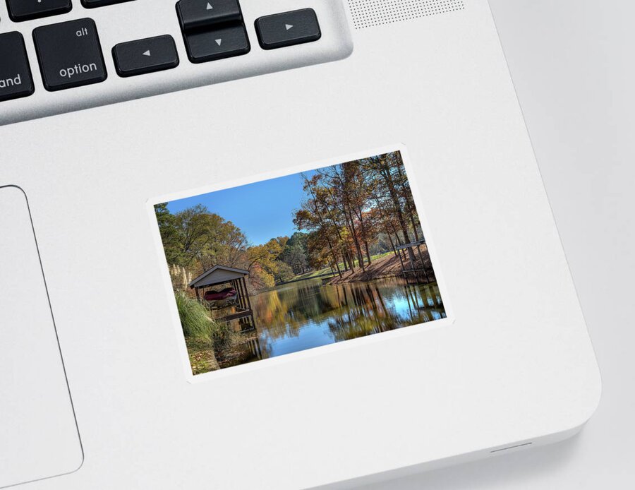 Lake Sticker featuring the photograph Lake Cypress Springs by Mark McKinney