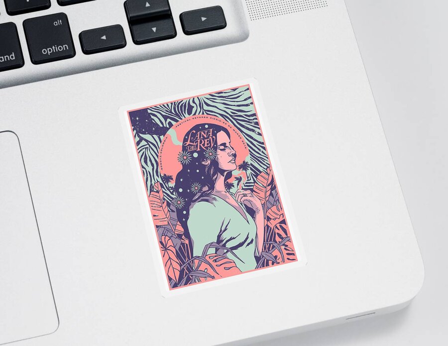 Lana Del Rey Sticker by Gibiela Anelis - Fine Art America
