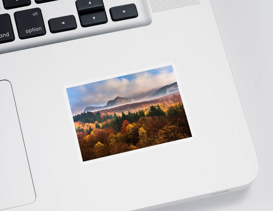 Balkan Mountains Sticker featuring the photograph Land Of Illusion by Evgeni Dinev