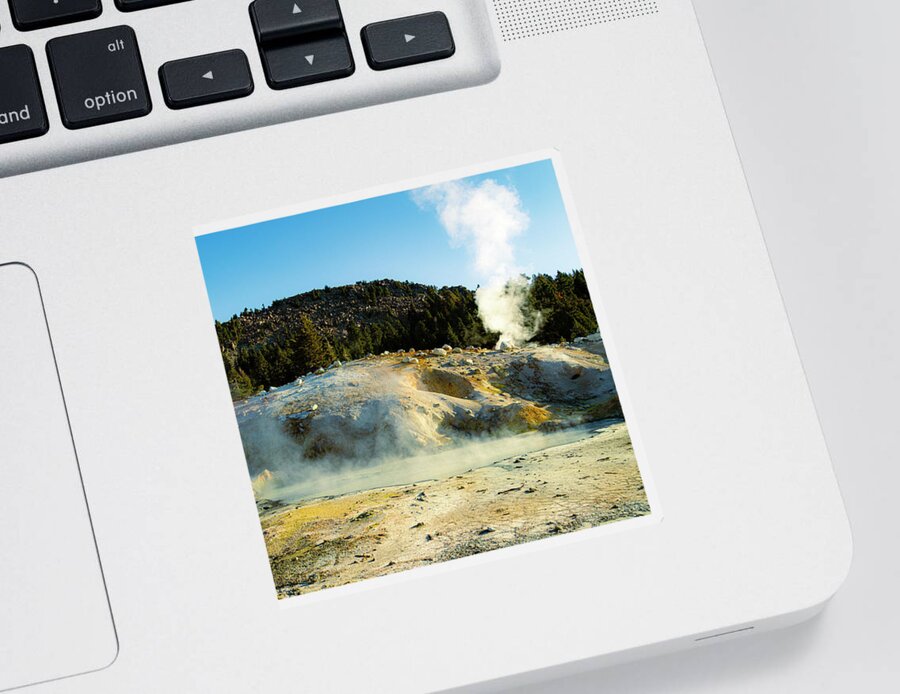 Lassen Sticker featuring the photograph Large Boiling Pot by Mike Lee