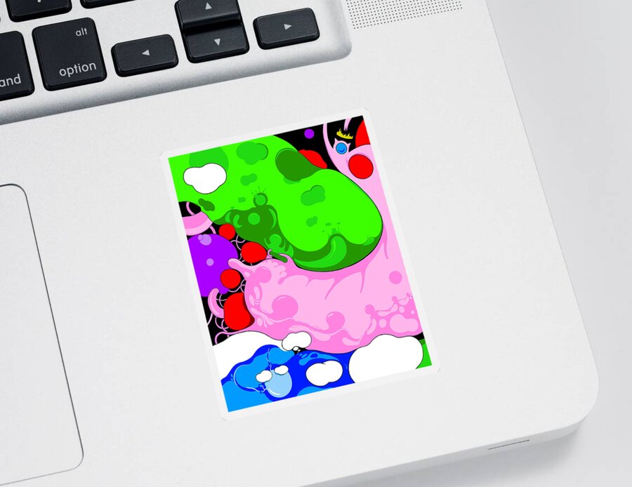 Avatar Sticker featuring the digital art Layer Cake by Craig Tilley