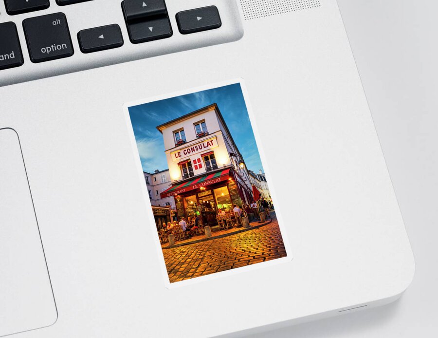 France Sticker featuring the photograph Le Consulat Paris by Dee Potter