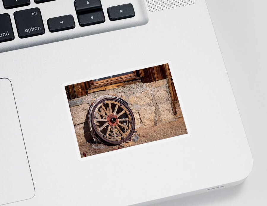Wheel Sticker featuring the photograph Left Behind by Stephen Sloan