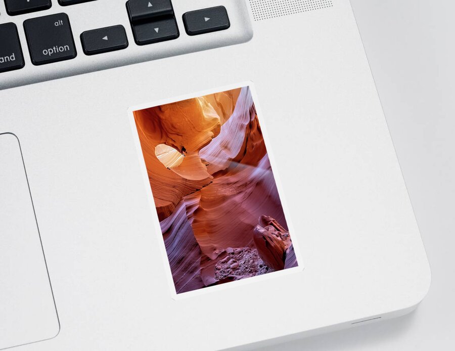 Antelope Canyon Sticker featuring the photograph Light It Up by Dan McGeorge